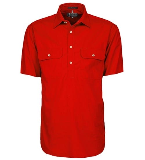 Ritemate Mens Pilbara Closed Front Short Sleeve Shirt