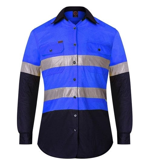 Ritemate Womens Ladies 2 Tone vented light weight open front
