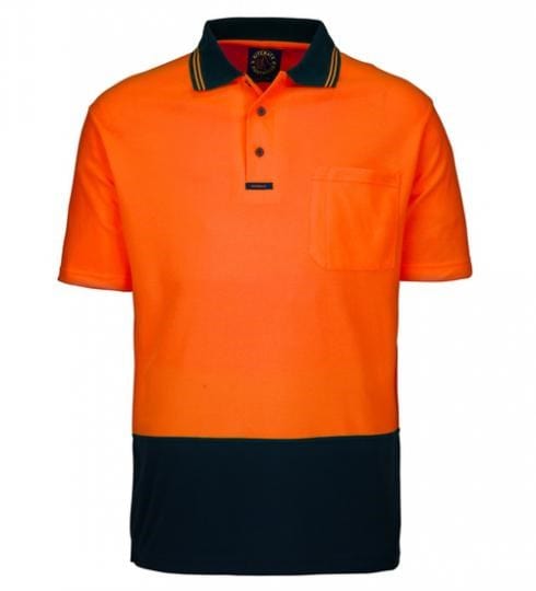 Ritemate Mens Hi Viz Short Sleeve Polo Shirt