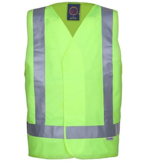 Ritemate Mens Hi Viz Vest With Reflective Tape