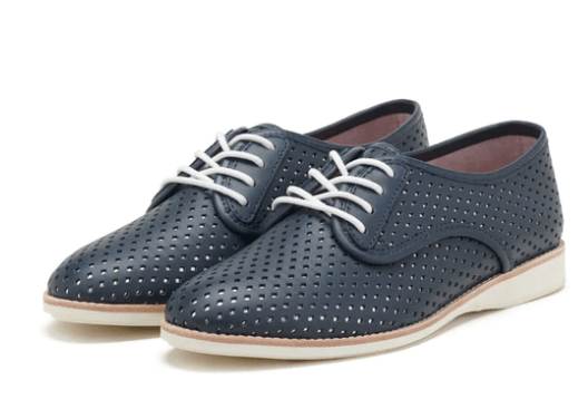 Rollie Womens Derby Punch Overlay - Dark Navy/Silver