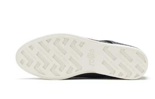 Rollie Womens Derby Punch Overlay - Dark Navy/Silver