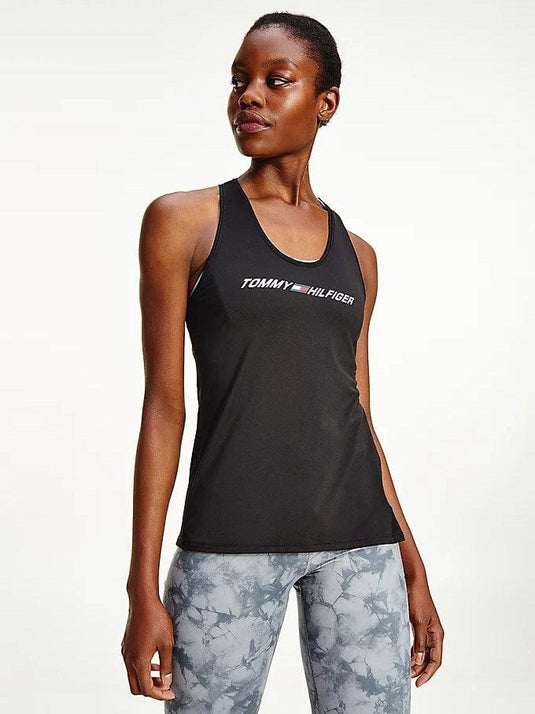 Tommy Hilfiger Womens Sport Mesh Back Tank Top