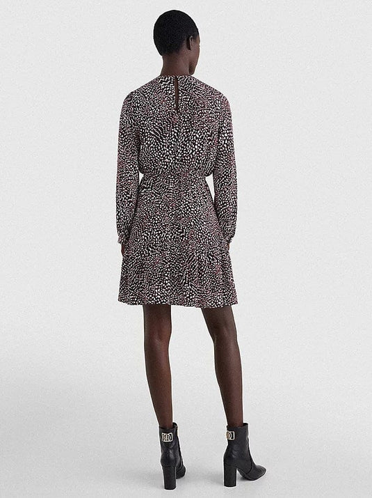 Tommy Hilfiger Womens Viscose Fit & Flare Short Dress