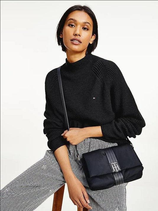 Tommy Hilfiger Womens Hayana Mock-NK Sweater