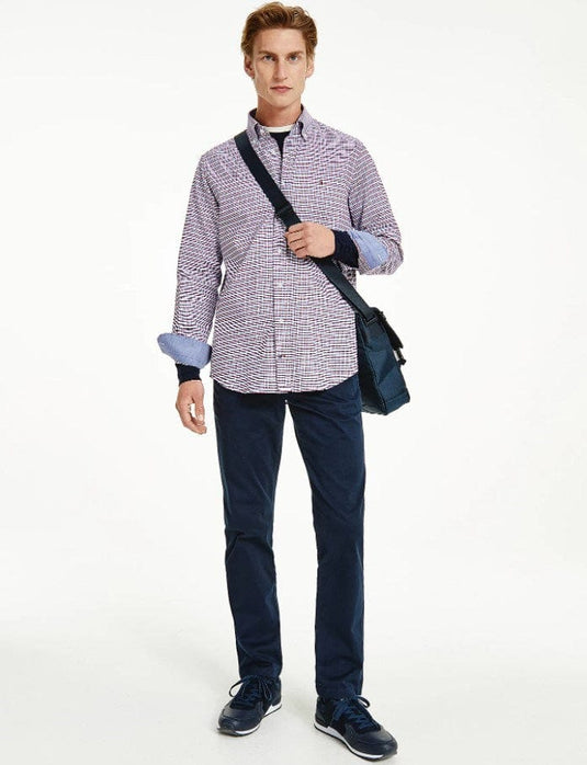 Tommy Hilfiger Mens Multi Gingham Check Regular Fit Shirt