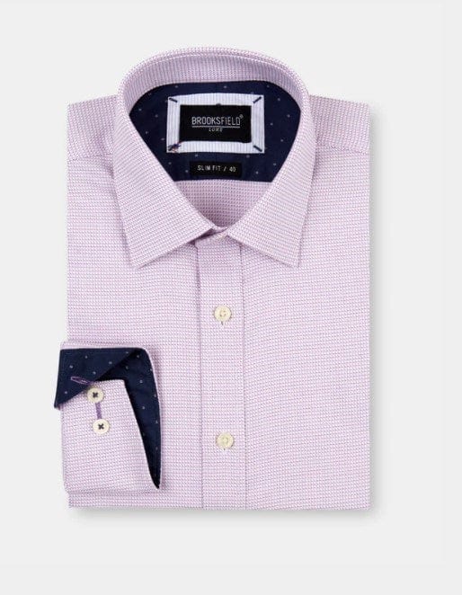 Brooksfield Mens Yarndyed Dress Shirt