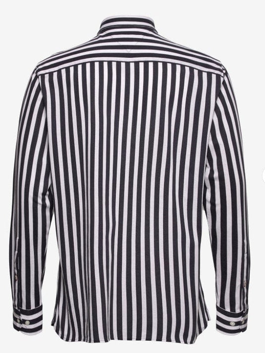 Tommy Hilfiger Mens Casual Knitted Bold Strip Shirt