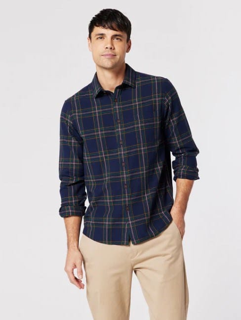 Blazer Mens Leo Long Sleeve Brushed Check Shirt