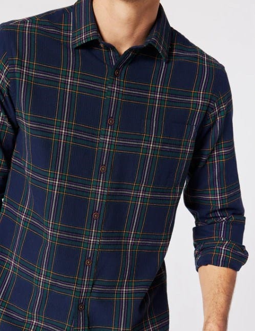 Blazer Mens Leo Long Sleeve Brushed Check Shirt