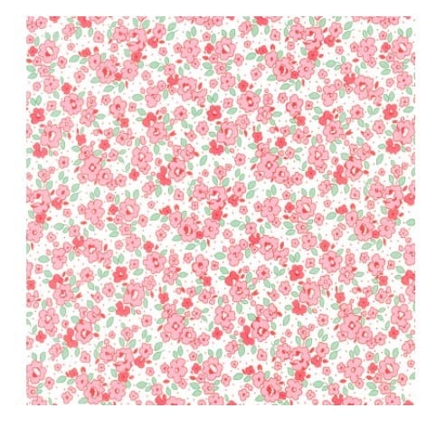 Robert Kaufman Basket of Blooms - Flower Patch Camellia Yardage