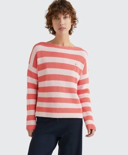 Tommy Hilfiger Womens Hayana Boat Neck Sweater