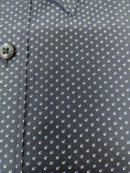 Brooksfield Mens Stretch Shirt - Navy