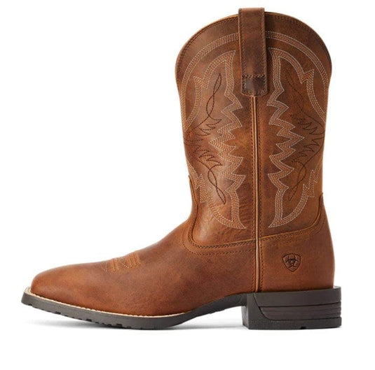 Ariat Mens Hybrid Ranchwork Square Toe Western Boot