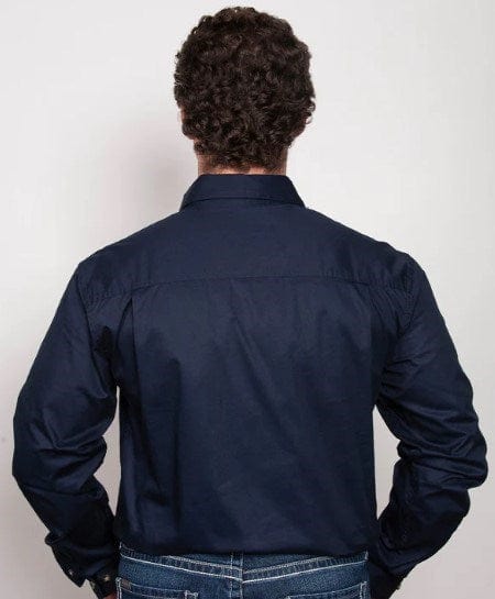 Just Country Mens Cameron 1/2 Button-Navy