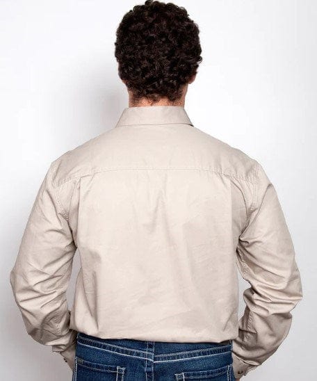 Just Country Mens Cameron 1/2 Button-Cobalt