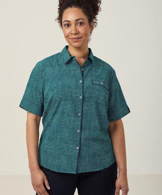 NNT Womens Pixel Print S/S Action Back Shirt