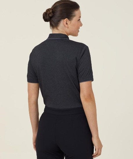 NNT Womens Short Sleeve Textured Polo