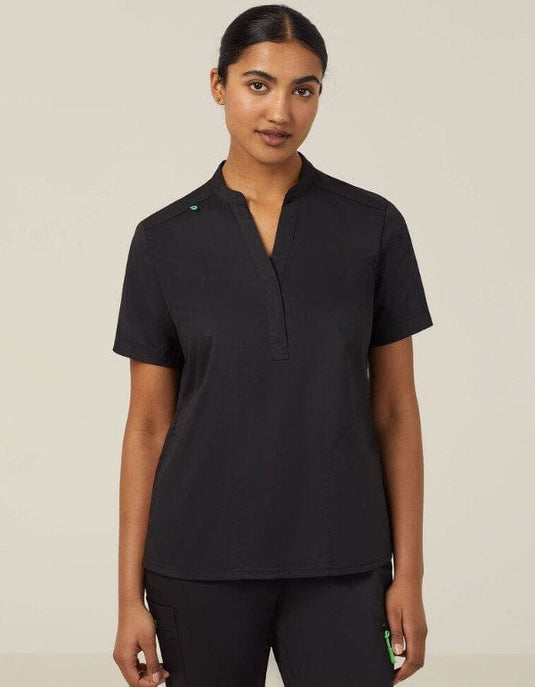 NNT Womens Next -Gen Antibacterial Active Blackburn Mandarin Collar Scrub Top