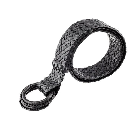 Badgery Belts Womens Saddler- Kangaroo Plaited Leather Ring Belt (32mm Wide)
