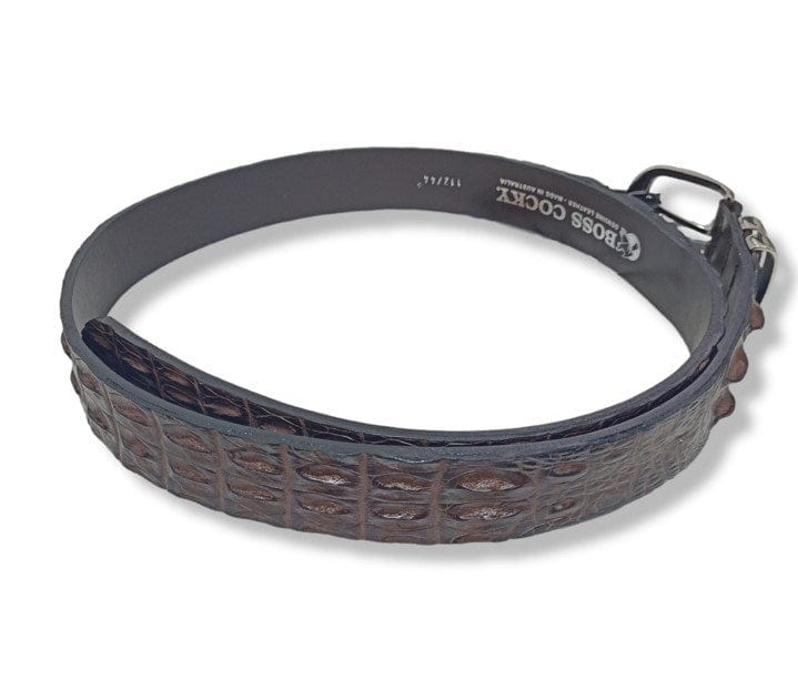 Load image into Gallery viewer, Boss Crocky Mens Genuine Leather Crocodile Belt
