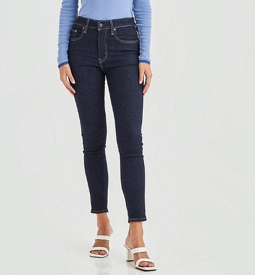 Levis Womens 721 High-Waisted Skinny Jeans - Blue Wave Rinse