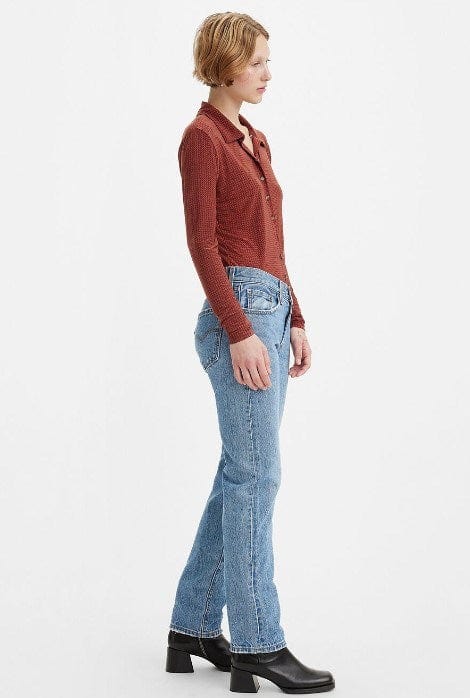 Levis Womens Middy Straight Jeans
