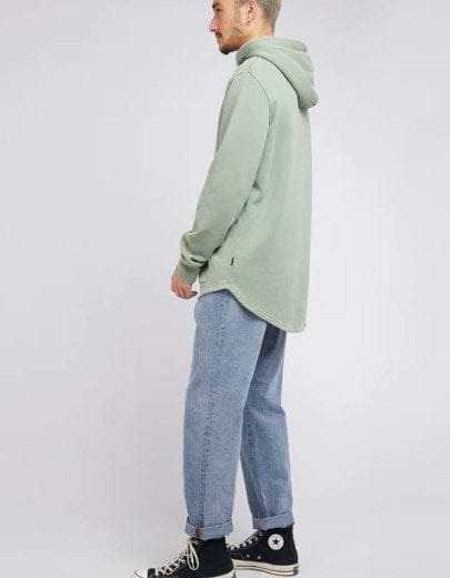 Silent Theory Mens Cuerved Hem Hoody