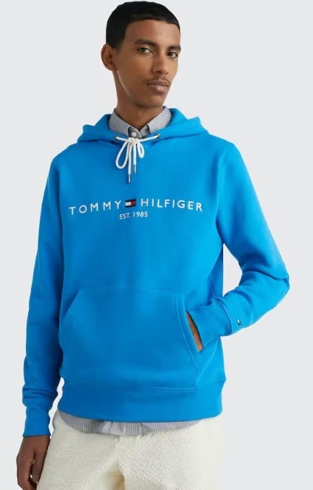 Tommy Hilfiger Logo Hoody Shocking