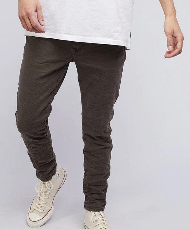 Load image into Gallery viewer, Silent Theory Mens A1 Soho Jean Trashed Khaki
