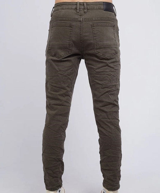 Silent Theory Mens A1 Soho Jean Trashed Khaki