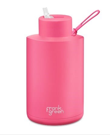 Frank Green 68oz Ceramic Reusable Bottle with Straw Lid - Neon Pink
