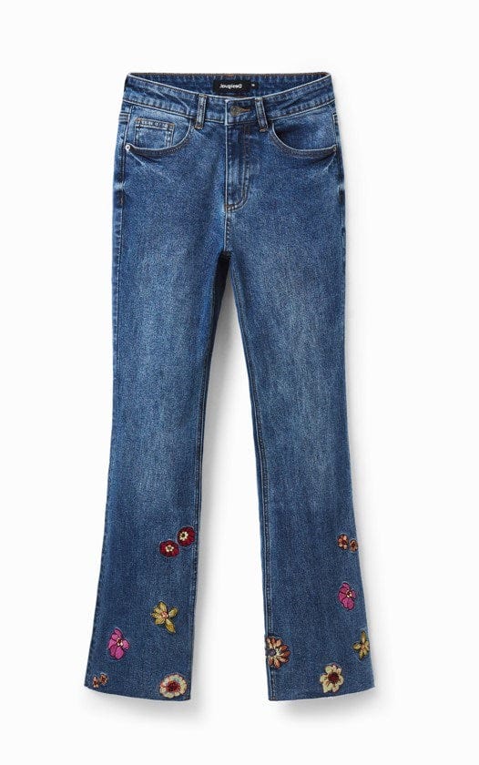 Desigual Womens Denim Long Trouser