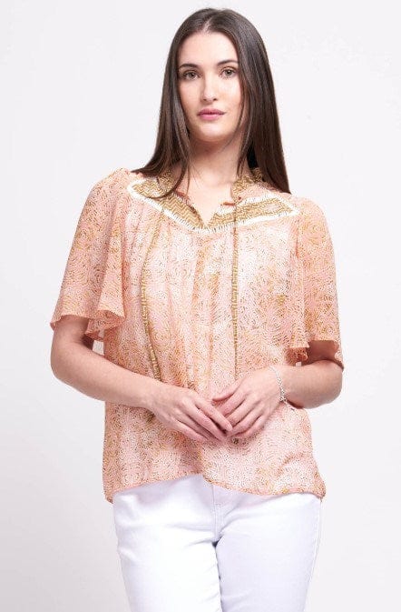 Load image into Gallery viewer, Foil Womens Flutterby Top
