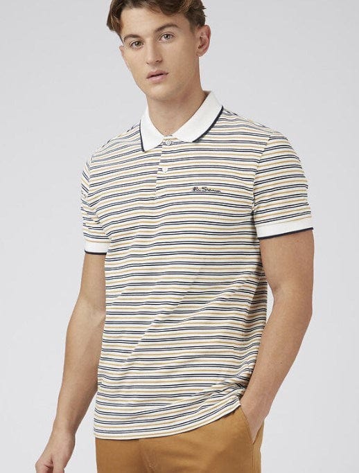 Ben Sherman Mens Stripe Polo