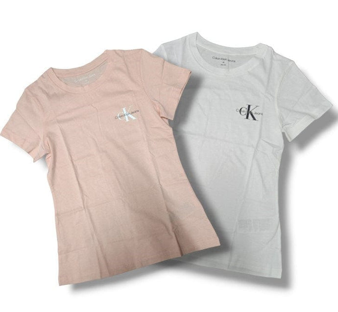 Calvin Klein Womens Slim Fit 2 Pack T Shirt