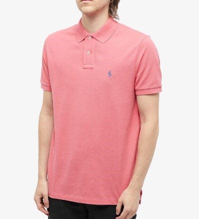 Ralph Lauren Mens Custom Fit Polo - Red/Blue