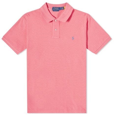 Ralph Lauren Mens Custom Fit Polo - Red/Blue