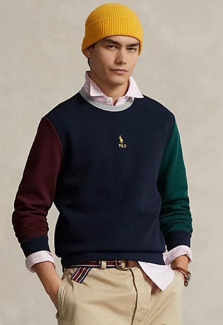Ralph Lauren Mens Colour Blocked Knit Sweatshirt