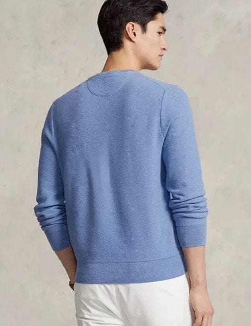 Ralph Lauren Mens Textured Cotton Crewneck Sweater