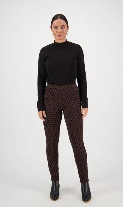 Vassalli Womens Skinny Leg Ankle Grazer Printed Ponti Pull On