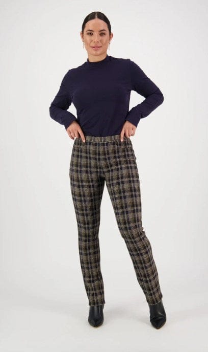 Vassalli Womens Slim Leg Full Length Ponti Pull On