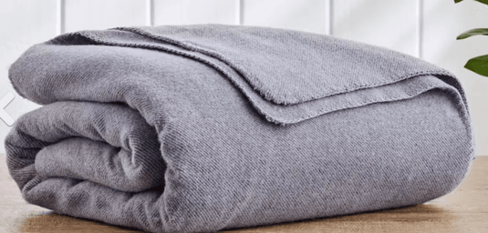 Bambi - Wool Twill Grey Blanket