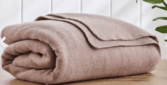 Bambi - Wool Twill Mocha Blanket