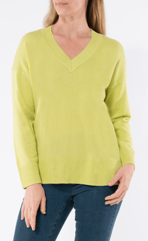 Jump Womens V Neck Long Sleeve Sweater