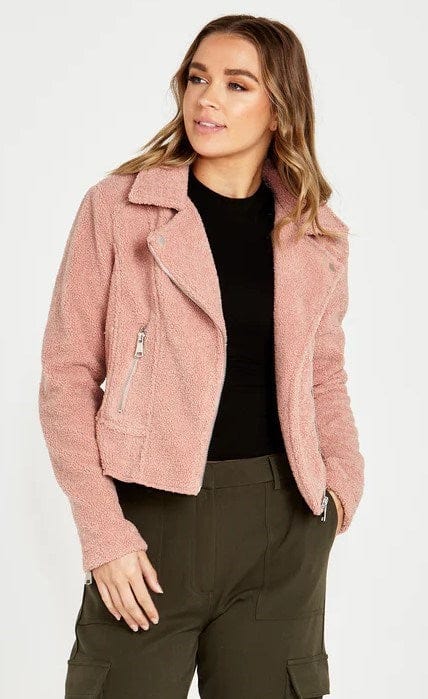 Sass Womens Bea Sherpa Biker Jacket