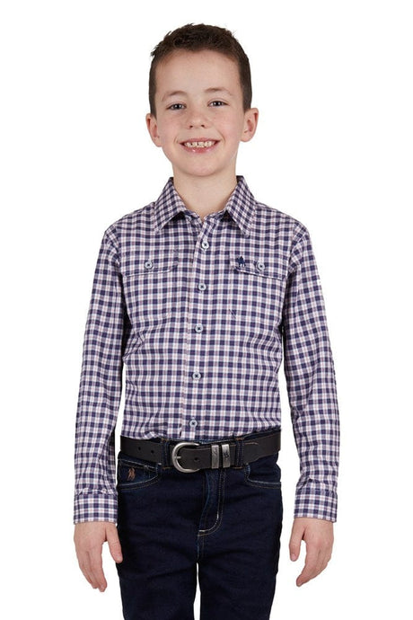 Thomas Cook Boys Heath 2-Pocket Long-Sleeve Shirt