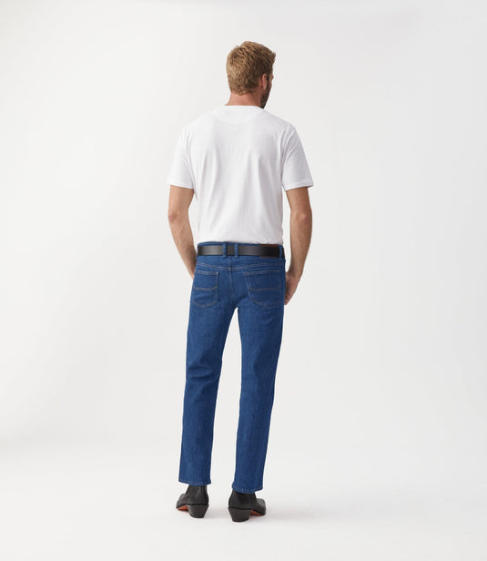 RM Williams Linesman Jeans - Slim (Pale Indigo Wash)