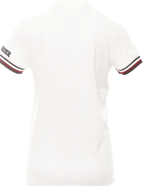 Tommy Hilfiger Mens WCC Zip Regular Polo White