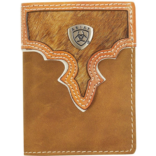 Ariat Tri-Fold Wallet - Two Toned Hair On